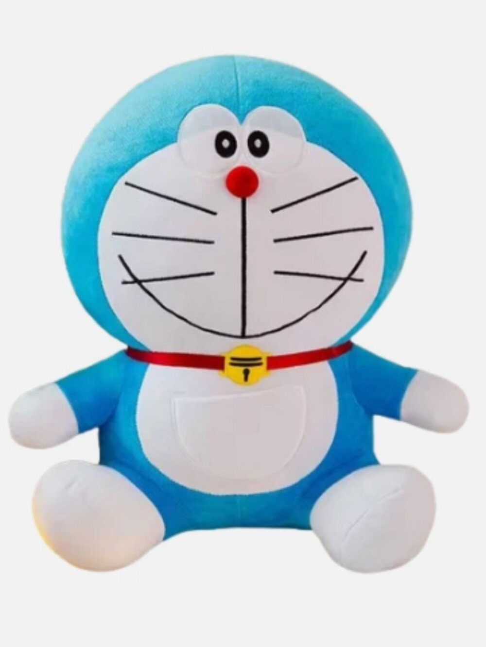 NWT Robotic Cat LARGE Magic Doraemon Smile Sit Plush 8 Inches Fluffy Doll Toy
